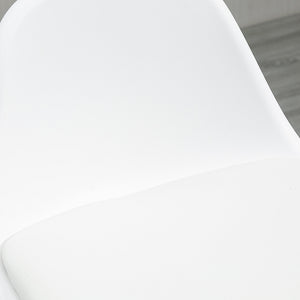 Barhocker 2er-Set Kunstleder 38,5x42,5x91cm Weiss