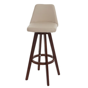 Barhocker 360 drehbar Holz Kunstleder
