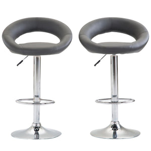 Wanda grey bar stools in a set of 2