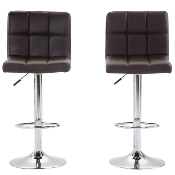 LIMA brown bar stools, set of 2