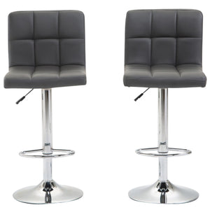 Lima grey bar stools in a set of 2