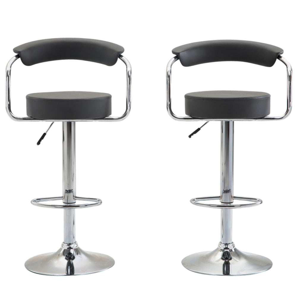 WENDY bar stools, anthracite, set of 2