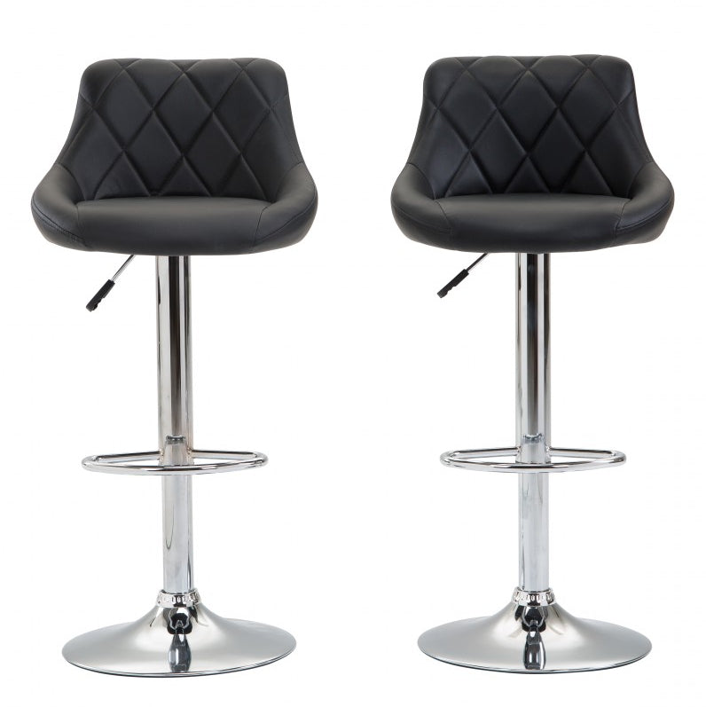 Jasper bar stools, black, set of 2