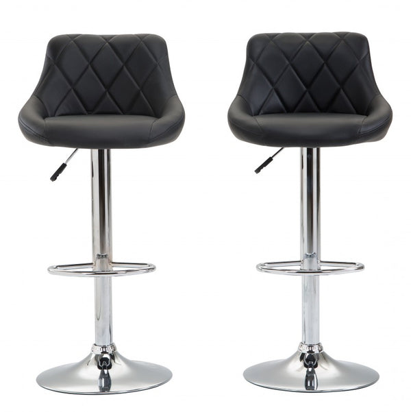 Jasper bar stools, black, set of 2