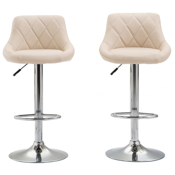 Jasper bar stools, beige, set of 2