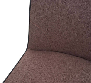 Barhocker Tresenhocker Stahl Stoff/Textil braun