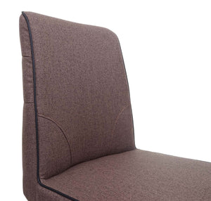 Barhocker Tresenhocker Stahl Stoff/Textil braun