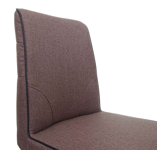 Barhocker Tresenhocker Stahl Stoff/Textil braun
