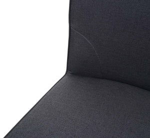 Barhocker Tresenhocker Stahl Stoff/Textil dunkelgrau