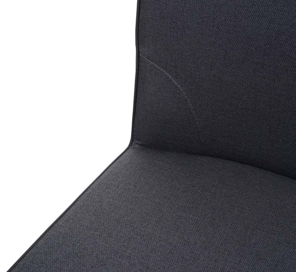 Barhocker Tresenhocker Stahl Stoff/Textil dunkelgrau