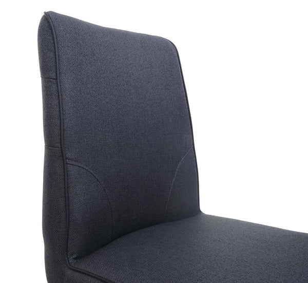Barhocker Tresenhocker Stahl Stoff/Textil dunkelgrau