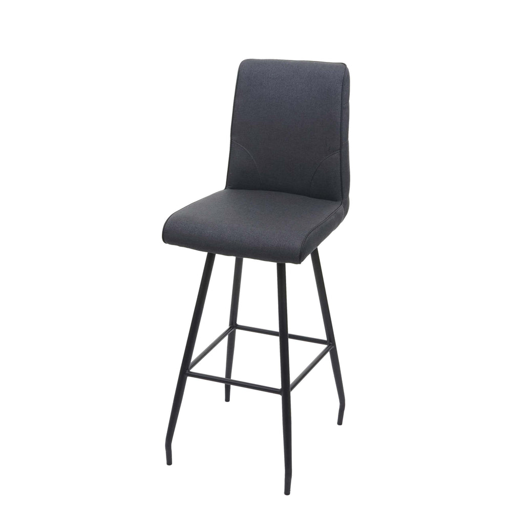 Barhocker Tresenhocker Stahl Stoff/Textil dunkelgrau