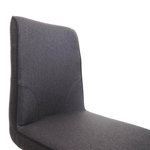 Barhocker Tresenhocker Stahl Stoff/Textil grau-braun