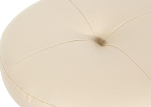 Barhocker Barstuhl Tresenhocker Holz Kunstleder drehbar creme