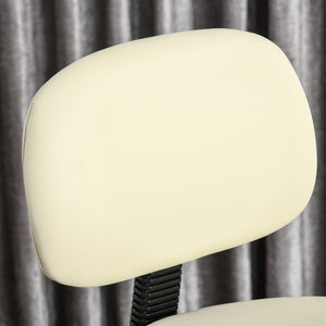 Sgabello da bar girevole, regolabile in altezza, beige