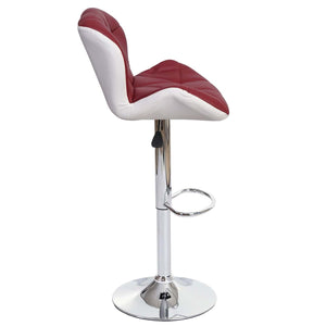 Barhocker Barstuhl Tresenhocker höhenverstellbar Kunstleder bordeaux