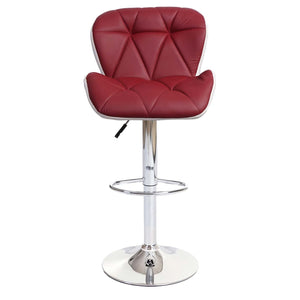 Barhocker Barstuhl Tresenhocker höhenverstellbar Kunstleder bordeaux