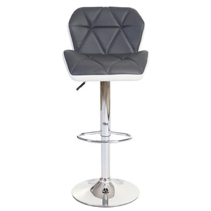 Barhocker Barstuhl Tresenhocker höhenverstellbar Kunstleder grau