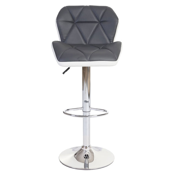 Barhocker Barstuhl Tresenhocker höhenverstellbar Kunstleder grau
