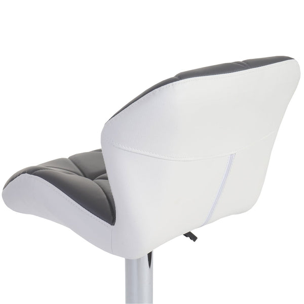 Barhocker Barstuhl Tresenhocker höhenverstellbar Kunstleder grau