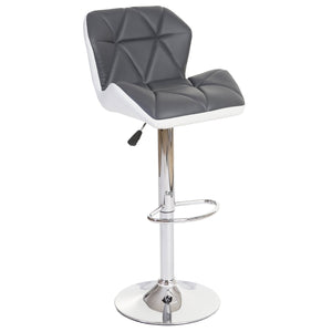 Barhocker Barstuhl Tresenhocker höhenverstellbar Kunstleder grau
