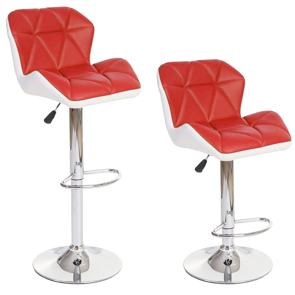 Barhocker Barstuhl Tresenhocker höhenverstellbar Kunstleder rot