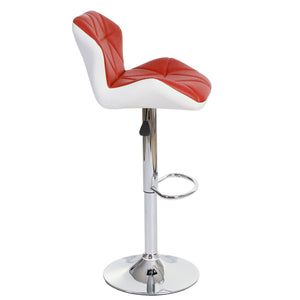 Barhocker Barstuhl Tresenhocker höhenverstellbar Kunstleder rot