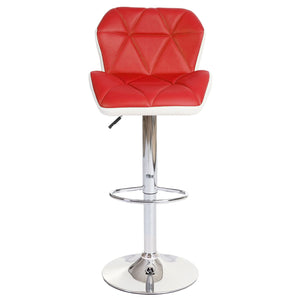 Barhocker Barstuhl Tresenhocker höhenverstellbar Kunstleder rot