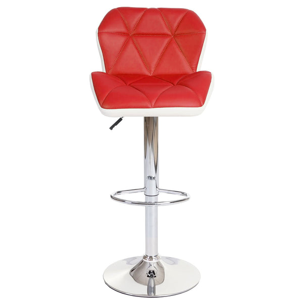 Barhocker Barstuhl Tresenhocker höhenverstellbar Kunstleder rot