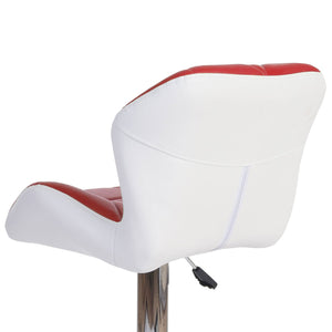 Barhocker Barstuhl Tresenhocker höhenverstellbar Kunstleder rot