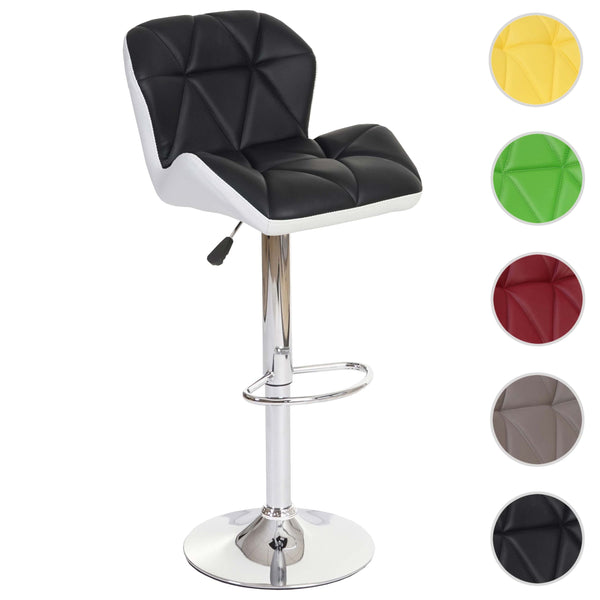 Barhocker Barstuhl Tresenhocker höhenverstellbar Kunstleder schwarz