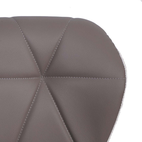 Barhocker Barstuhl Tresenhocker höhenverstellbar Kunstleder taupe-grau