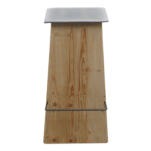 Barhocker Barstuhl Tresenhocker Industrial Massivholz natur Metalloptik
