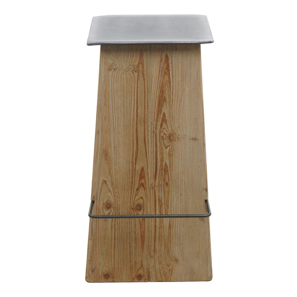Barhocker Barstuhl Tresenhocker Industrial Massivholz natur Metalloptik