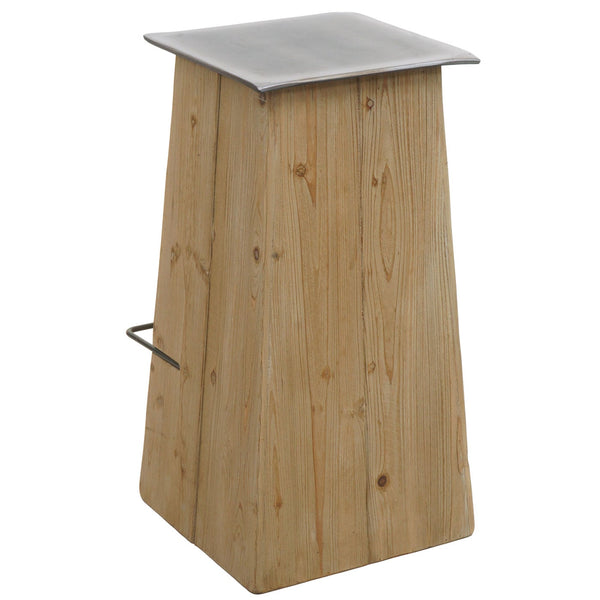 Barhocker Barstuhl Tresenhocker Industrial Massivholz natur Metalloptik