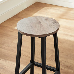 Barhocker Set 2 rund höhenverstellbar
