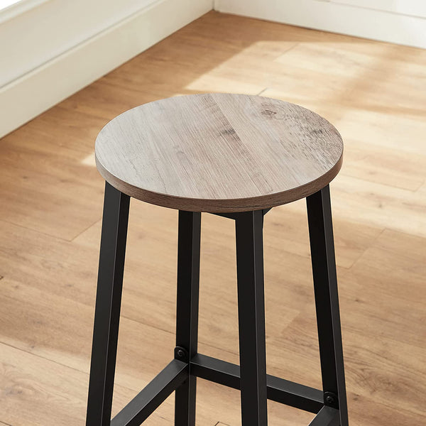 Barhocker Set 2 rund höhenverstellbar
