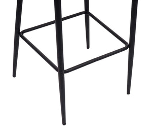 Barhocker Barstuhl Tresenhocker Vintage Metall Fussablage Stoff grau