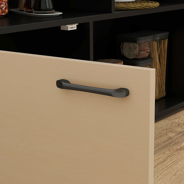 Barset mit klappbarem Bartisch und 2 Barhockern Eiche schwarz