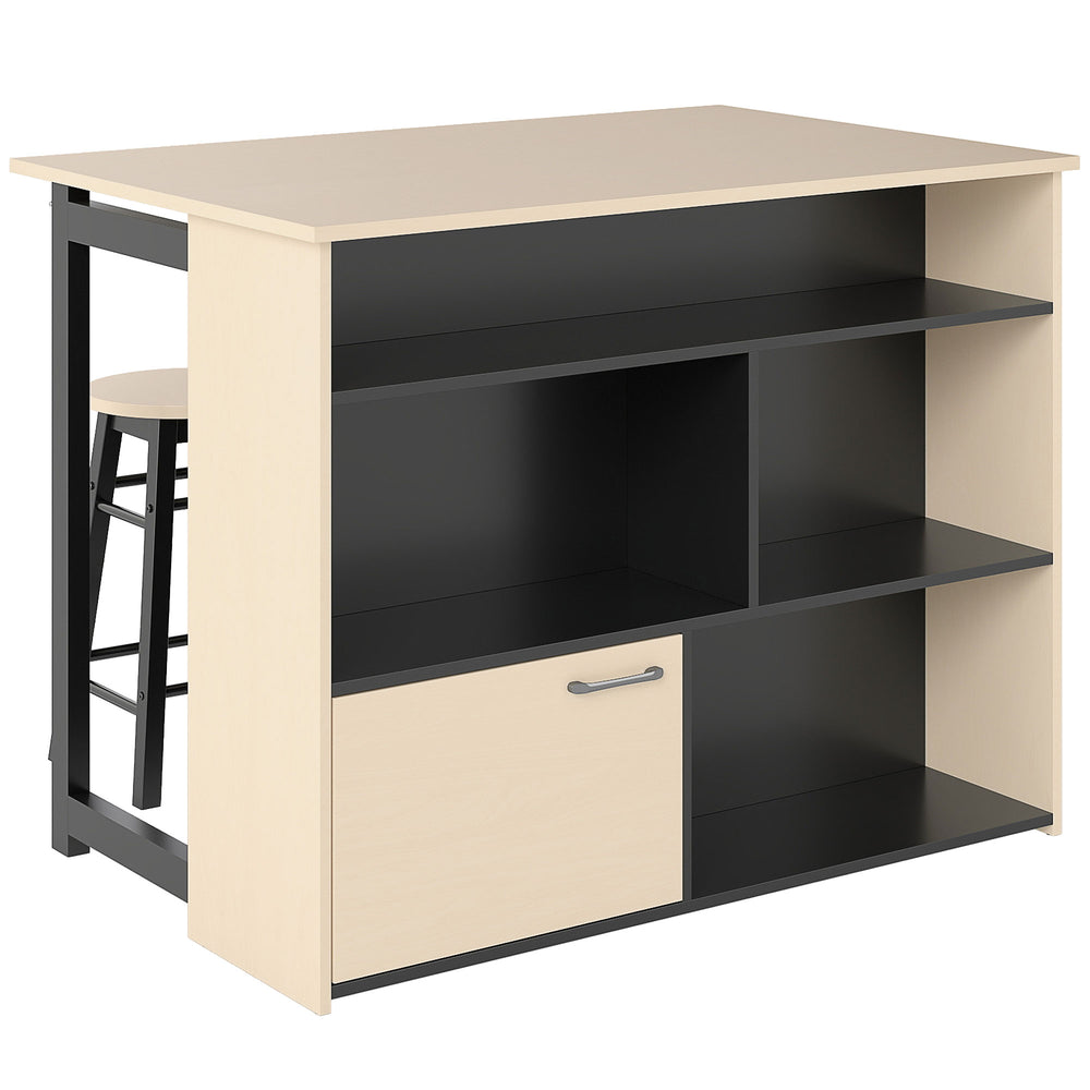 Barset mit klappbarem Bartisch und 2 Barhockern Eiche schwarz