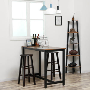 Bartisch Bistrotisch mit Metallgestell Braun