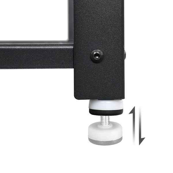 Bartisch Bistrotisch mit Metallgestell Braun