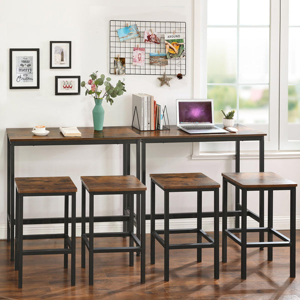 Bartisch Bistrotisch schmal rechteckig Braun