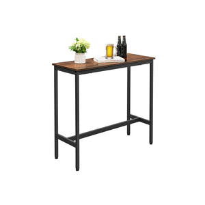 Bartisch Bistrotisch schmal rechteckig Braun