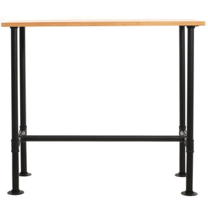 Bartisch Thekentisch Bistrotisch Industrial Holz Metall 108x120x61cm natur
