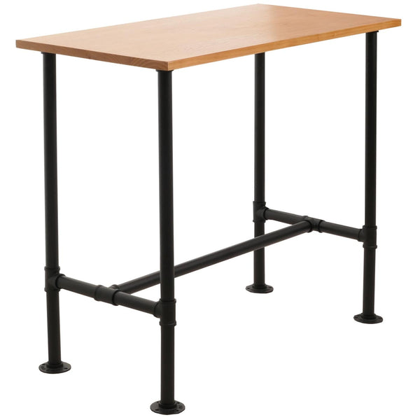Bartisch Thekentisch Bistrotisch Industrial Holz Metall 108x120x61cm natur
