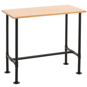 Bartisch Thekentisch Bistrotisch Industrial Holz Metall 108x120x61cm natur