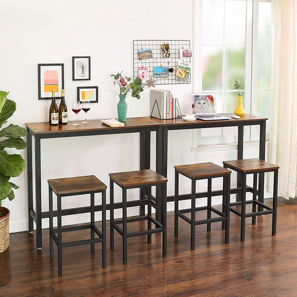 Bartisch rechteckig 120x40cm Braun