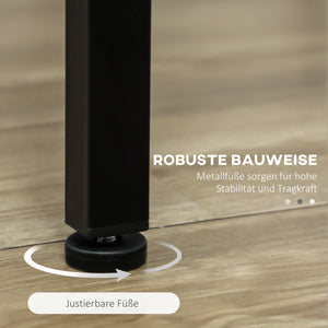 Bartisch Set mit 4 Barhockern Industriedesign schwarz braun