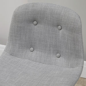 Bartisch Set mit Barhockern im Industrie Design hellgrau